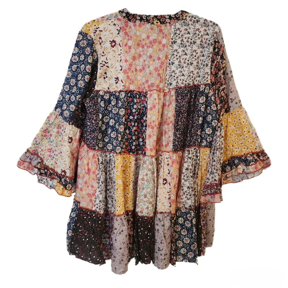 Young Threads Patchwork Tunic Top - Picture 3 of 12